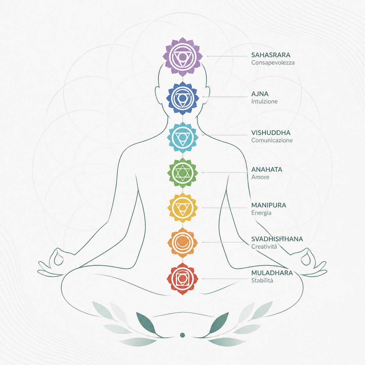 I chakra e i sette vortici dell’energia