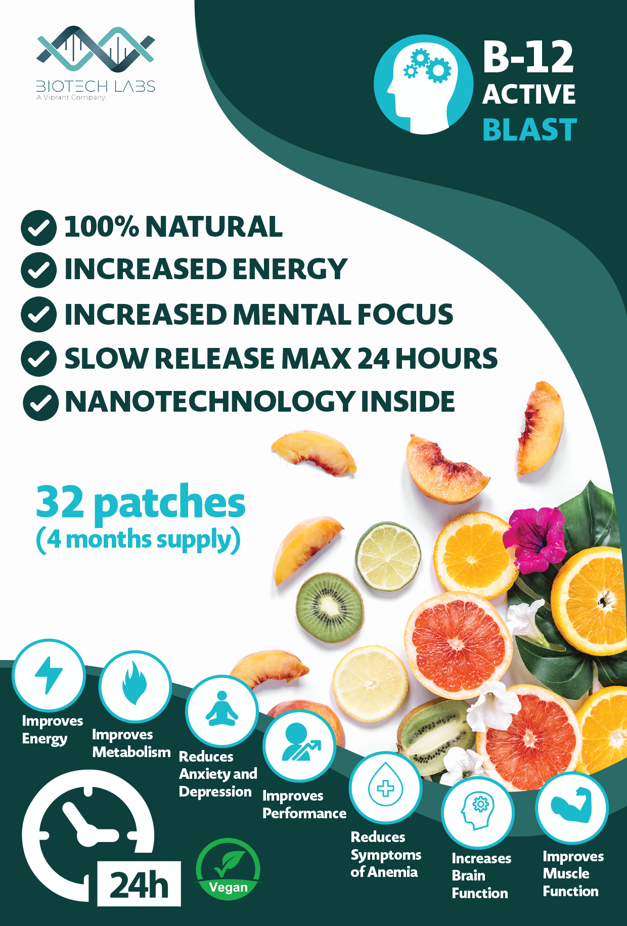 ActiveBlast B12 - confezione da 32 cerotti