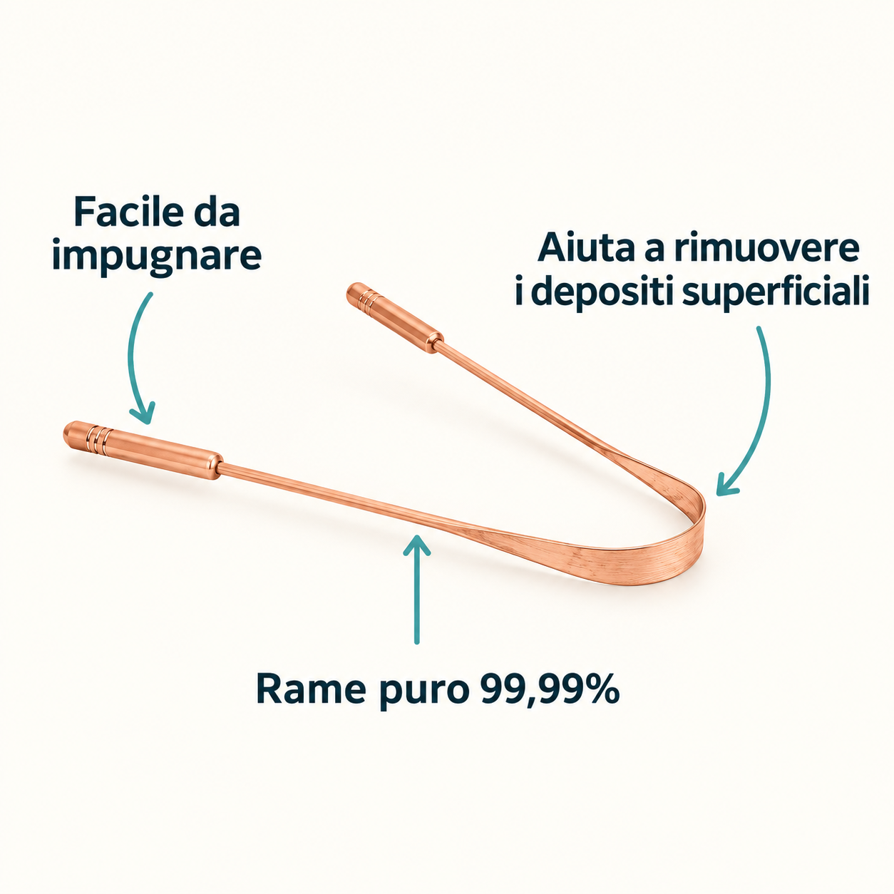 Nettalingua alta qualità in rame per l’igiene orale