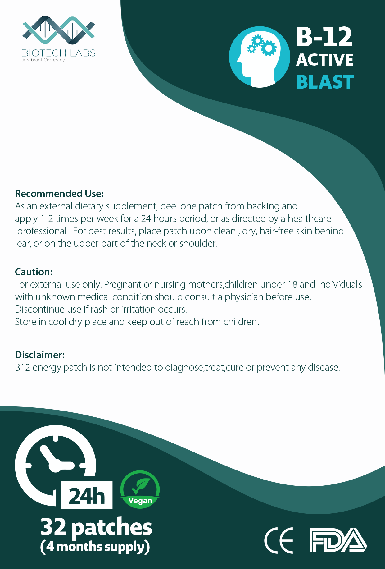 ActiveBlast B12 - confezione da 32 cerotti