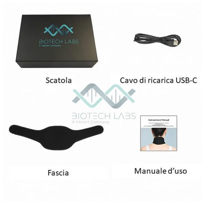 LumiNeck - Fascia fotobiomodulazione per cervicale con 40 led e 2 lunghezze d’onda