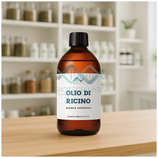 Olio di Ricino Alimentare 100% Spremuto a Freddo e Biofrequenziato – 500ml Olio di ricino 500ml