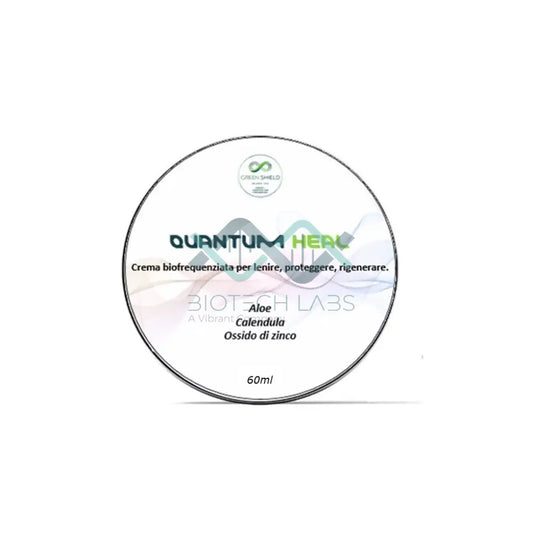 Quantum Heal Crema da Decubito Biofrequenziata - Rigenerazione Avanzata con Aloe Calendula e Ossido di Zinco 60ml