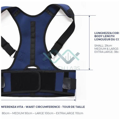 SoftMAG Posture Corrector - Postura Perfetta Benessere Totale S - Circonferenza Vita 80cm